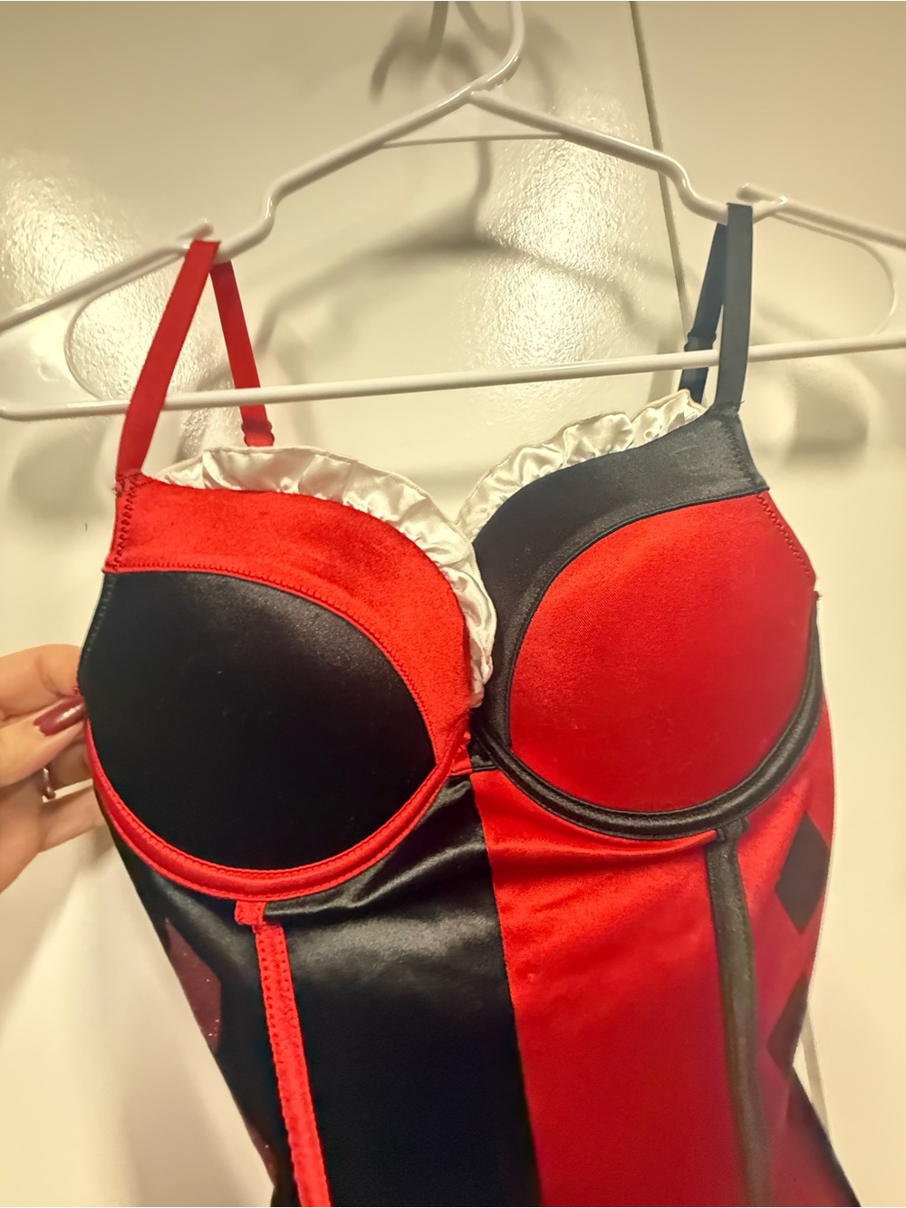 Undergirl Bustier for Harley Quinn costume. Sexy. Cosplay. Halloween.